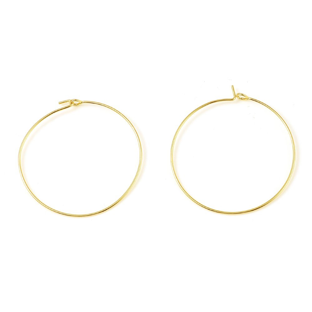 Creoolse oorbelhouder 18K verguld N°01-35 mm x 1 paar