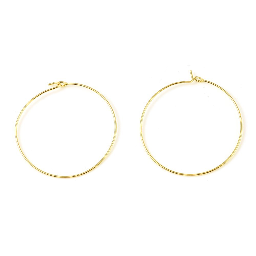 Creoolse oorbelhouder 18K verguld N°01-35 mm x 1 paar