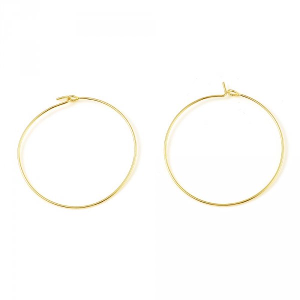 Creoolse oorbelhouder 18K verguld N&deg;01-35 mm x 1 paar