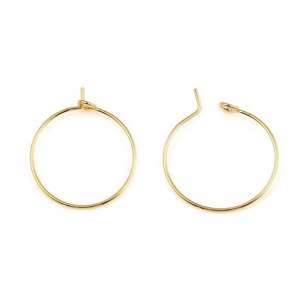 Creoolse oorbelhouder 18K verguld N&deg;01-35 mm x 5 paar