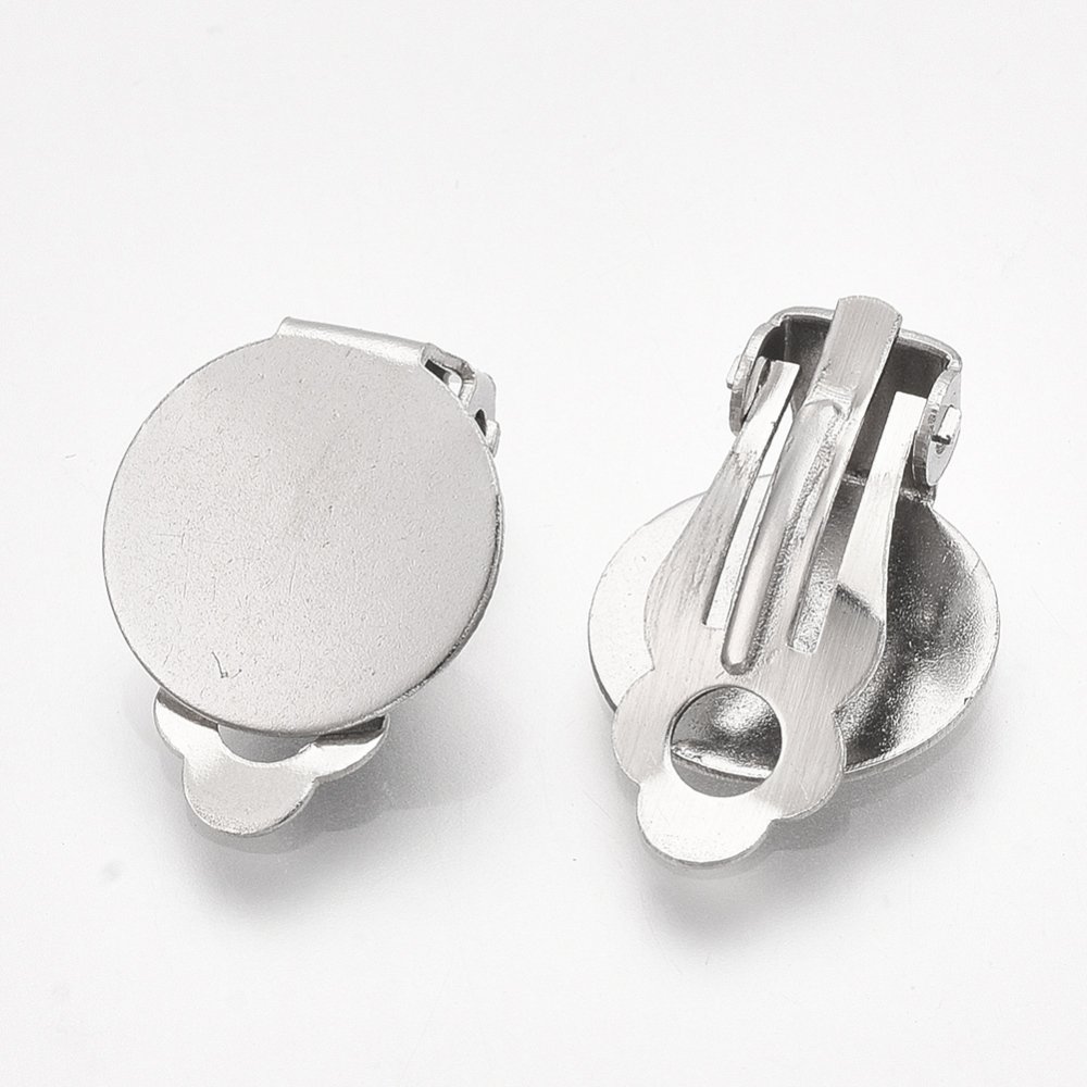 Oorbelhouder Clips Zilver Roestvrij Staal Plaat N°02