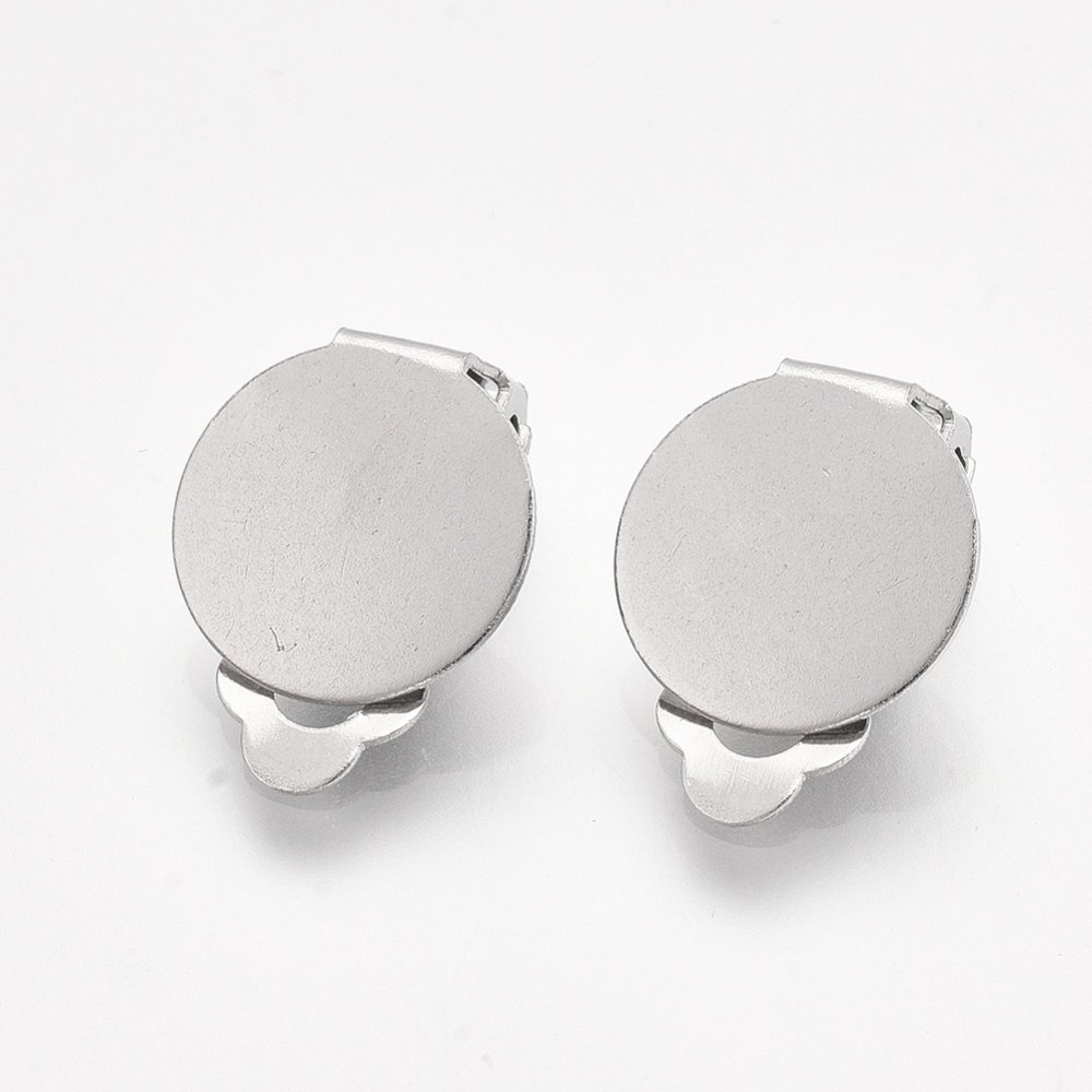 Oorbelhouder Clips Zilver Roestvrij Staal Plaat N°02