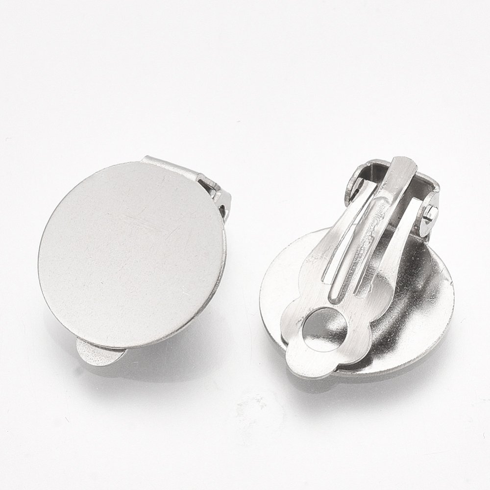 Oorbelhouder Clips Zilver Roestvrij Staal Plaat N°01