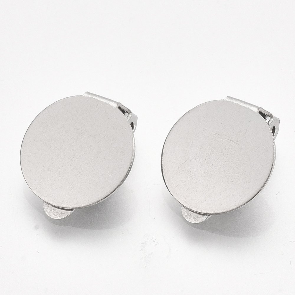 Oorbelhouder Clips Zilver Roestvrij Staal Plaat N°01