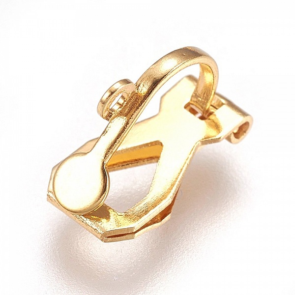 Oorbelhouder Roestvrij Staal Clip N&deg;05 x 1 paar verguld