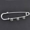 Brochehouder Zilver 3 ringen 70x20mm N°003-par1 