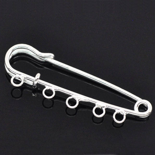 Pin Houder Verpleegster Pin Zilver 5 ringen 50x15 mm N°001-par1 