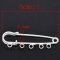 Pin Houder Verpleegster Pin Zilver 5 ringen 50x15 mm N°001-par1 