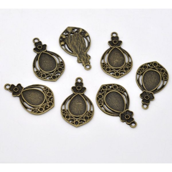 Cabochon Drop No. 02 Brons