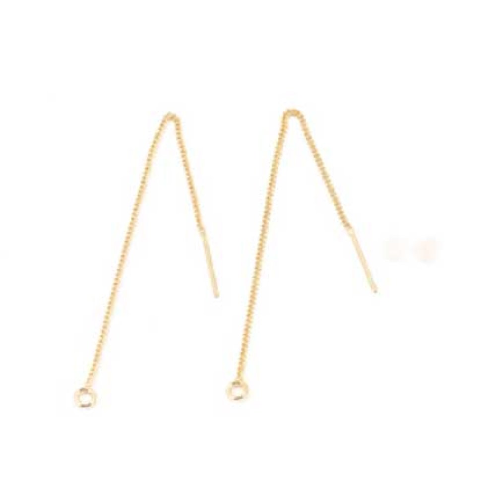 Oorbelhouder N°27-02 18K vergulde ketting
