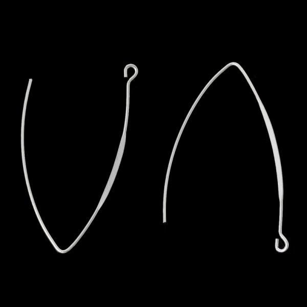 Support boucle d'oreille style Furcula Argent N&deg;01 x 20 paires