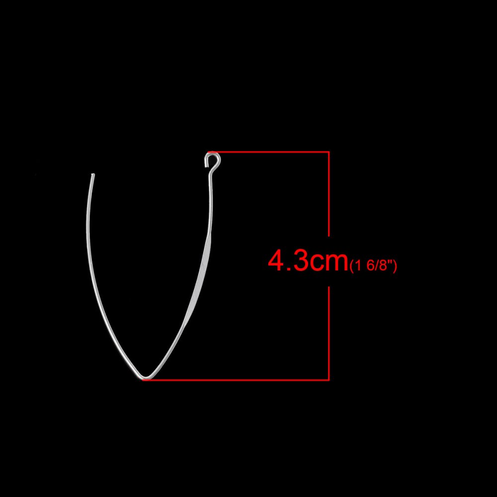 Furcula stijl oorbelhouder Zilver N°01