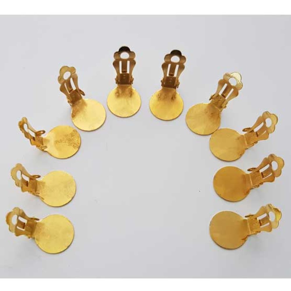 Oorbelhouders Clips Dienblad N°01 2e keus x 5 Paar Goud