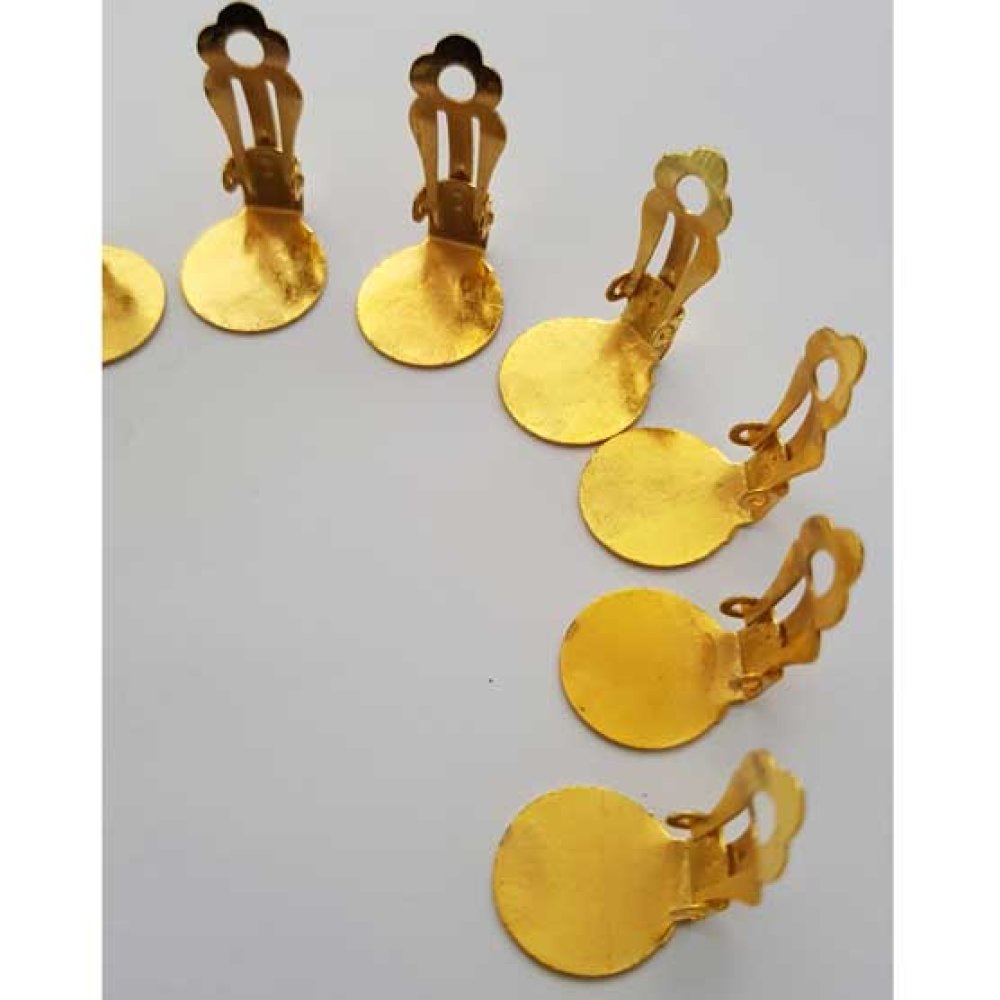 Oorbelhouders Clips Dienblad N°01 2e keus x 5 Paar Goud