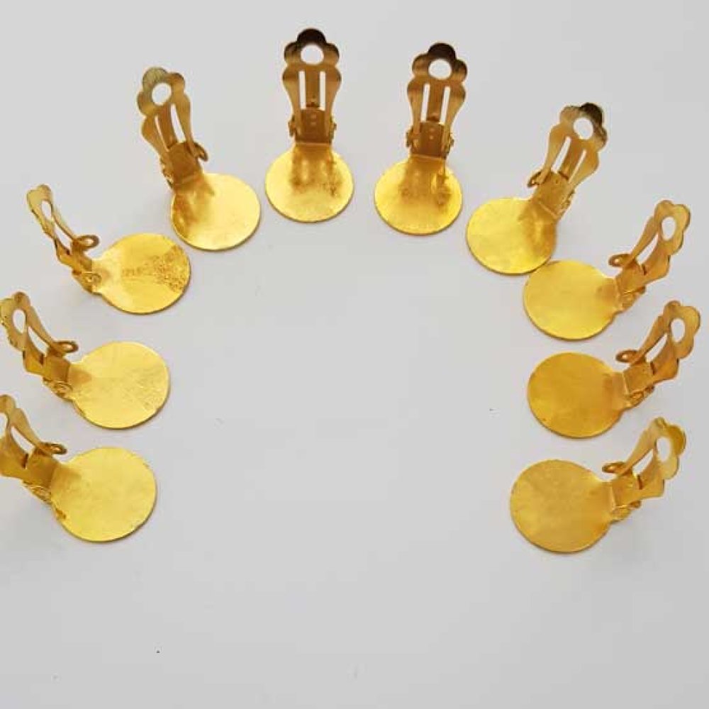 Oorbelstandaards Clips Dienblad N°01 2e keus x 10 Paar Goud