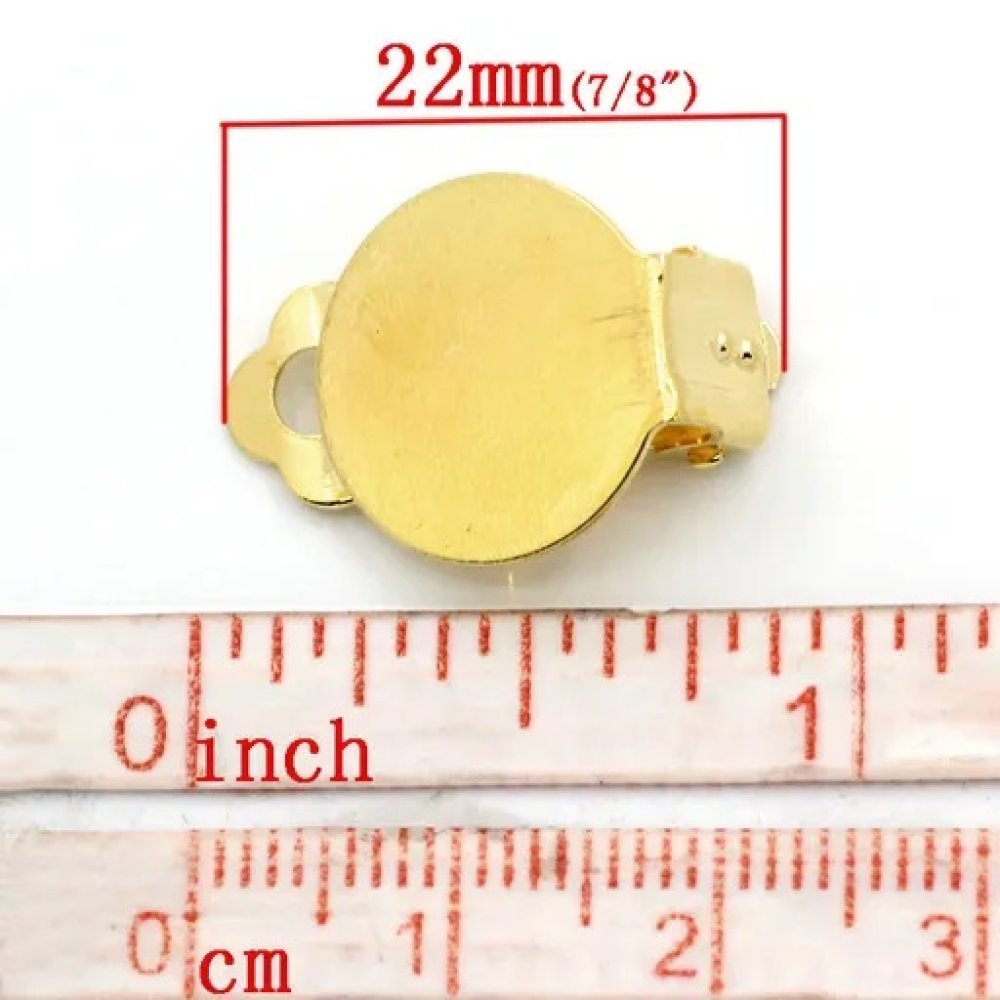 Oorbelstandaards Clips Dienblad N°01 2e keus x 20 Paar Goud