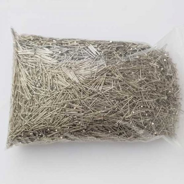 Tige / clou 15mm &agrave; t&ecirc;te plate argent Vieilli x 10 pi&egrave;ces