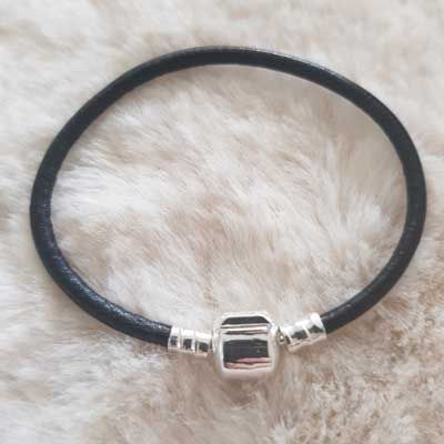 Europese Clip Armband Gewoon 01 VAN 15 TOT 23 CM Zwart