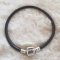Europese Clip Armband Gewoon 01 VAN 15 TOT 23 CM Donkerbruin