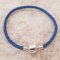 Europese Gevlochten Clip Armband Gewoon 02 VAN 15 TOT 23 CM Blauw