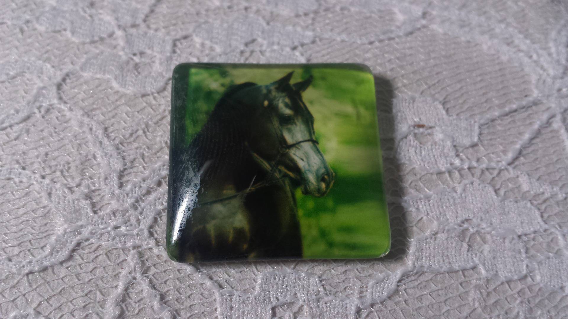 vierkante glazen cabochon 30mm 023 