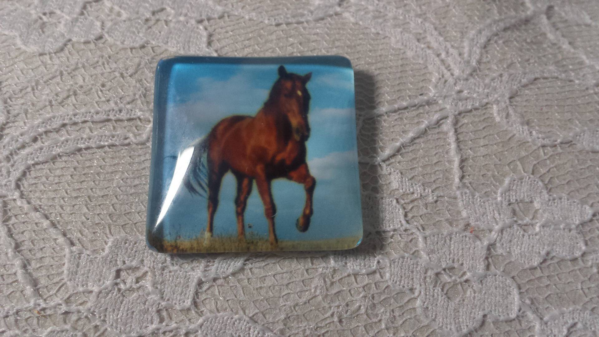 glas vierkante cabochon 30mm 015 