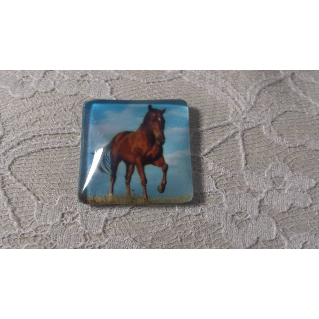 glas vierkante cabochon 30mm 015 