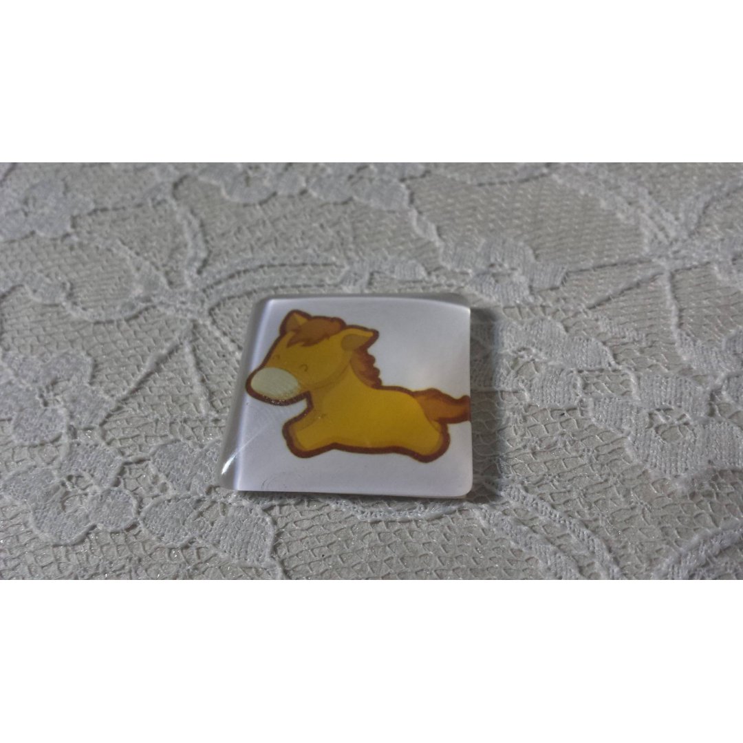 vierkante glazen cabochon 30mm 013 