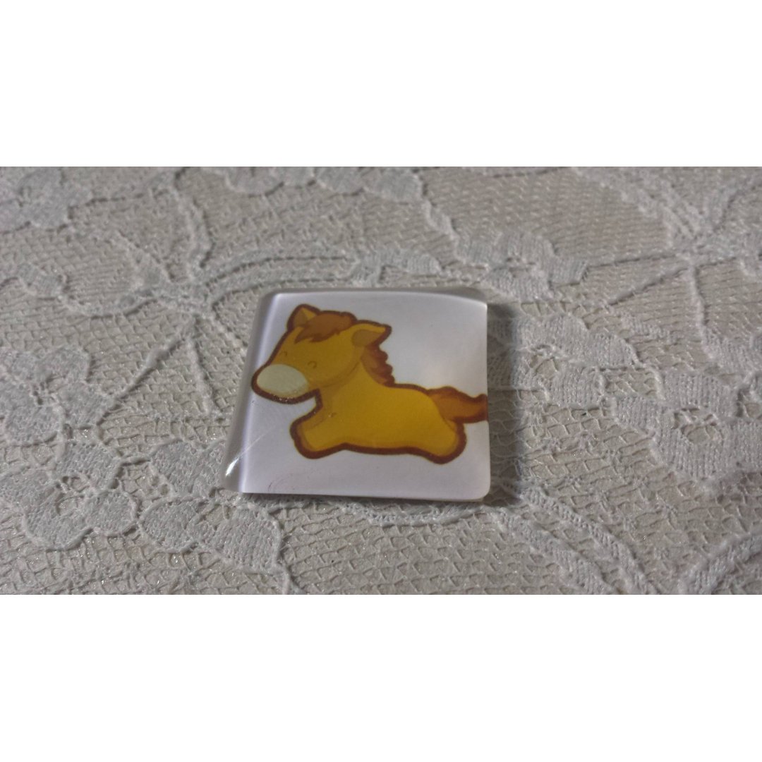 vierkante glazen cabochon 30mm 013 