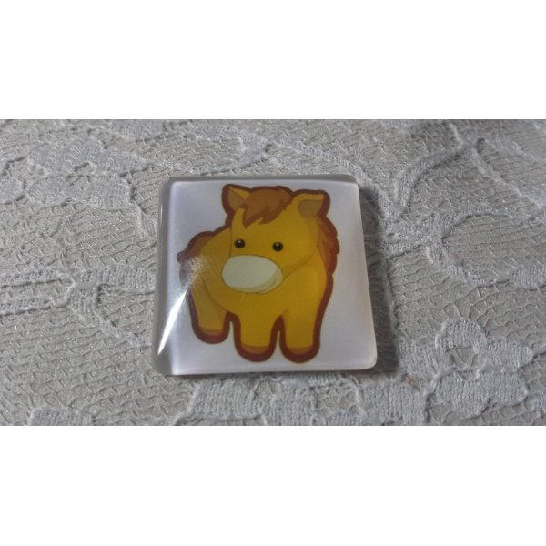 glas vierkante cabochon 30mm 011 