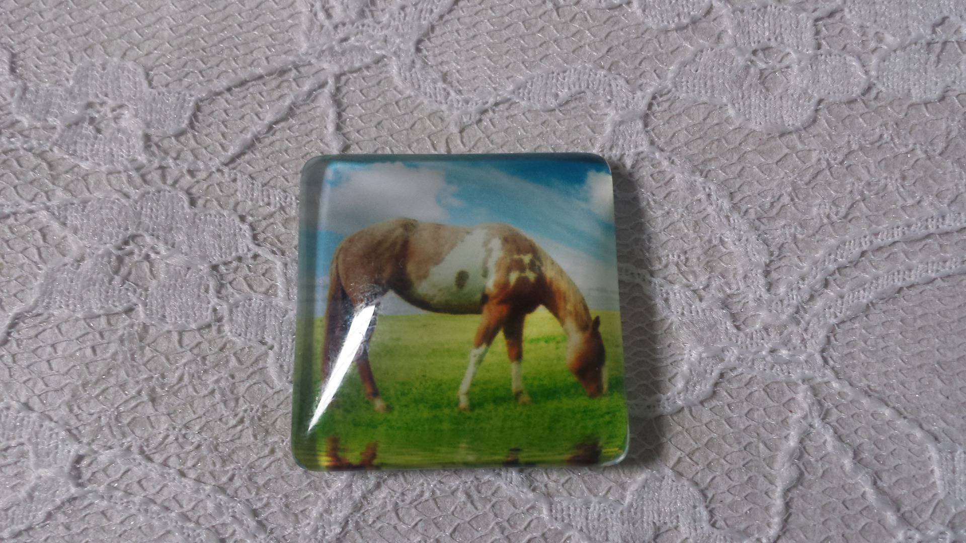 vierkante glazen cabochon 30mm 001 