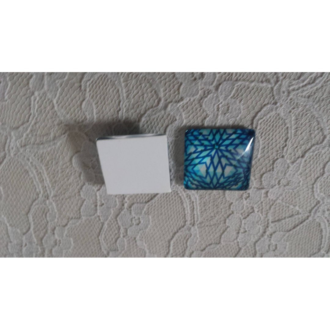 glas vierkante cabochon 25mm 046 