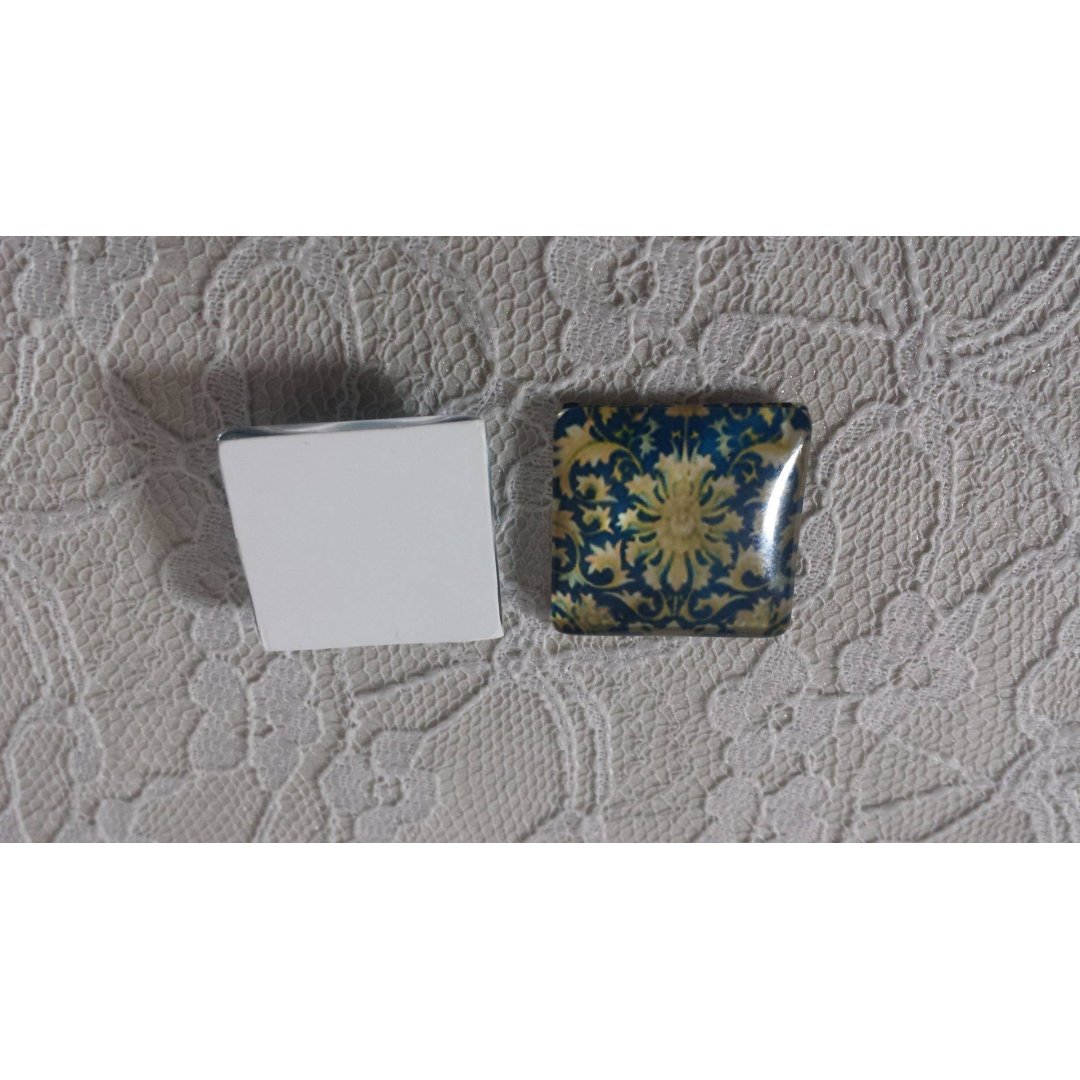 glas vierkante cabochon 25mm 045 