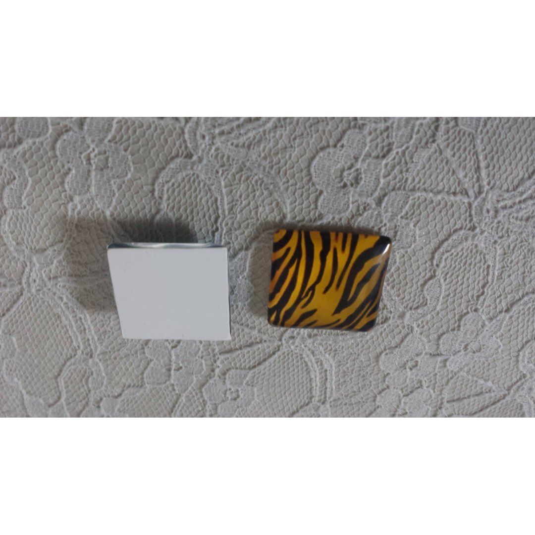 glazen vierkante cabochon 25mm 032 