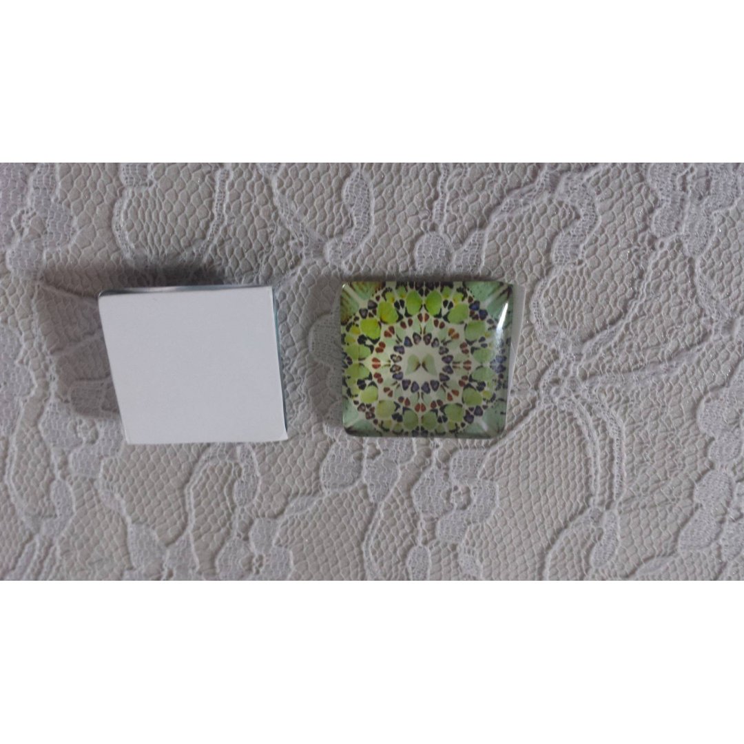 vierkante glazen cabochon 25mm 004 