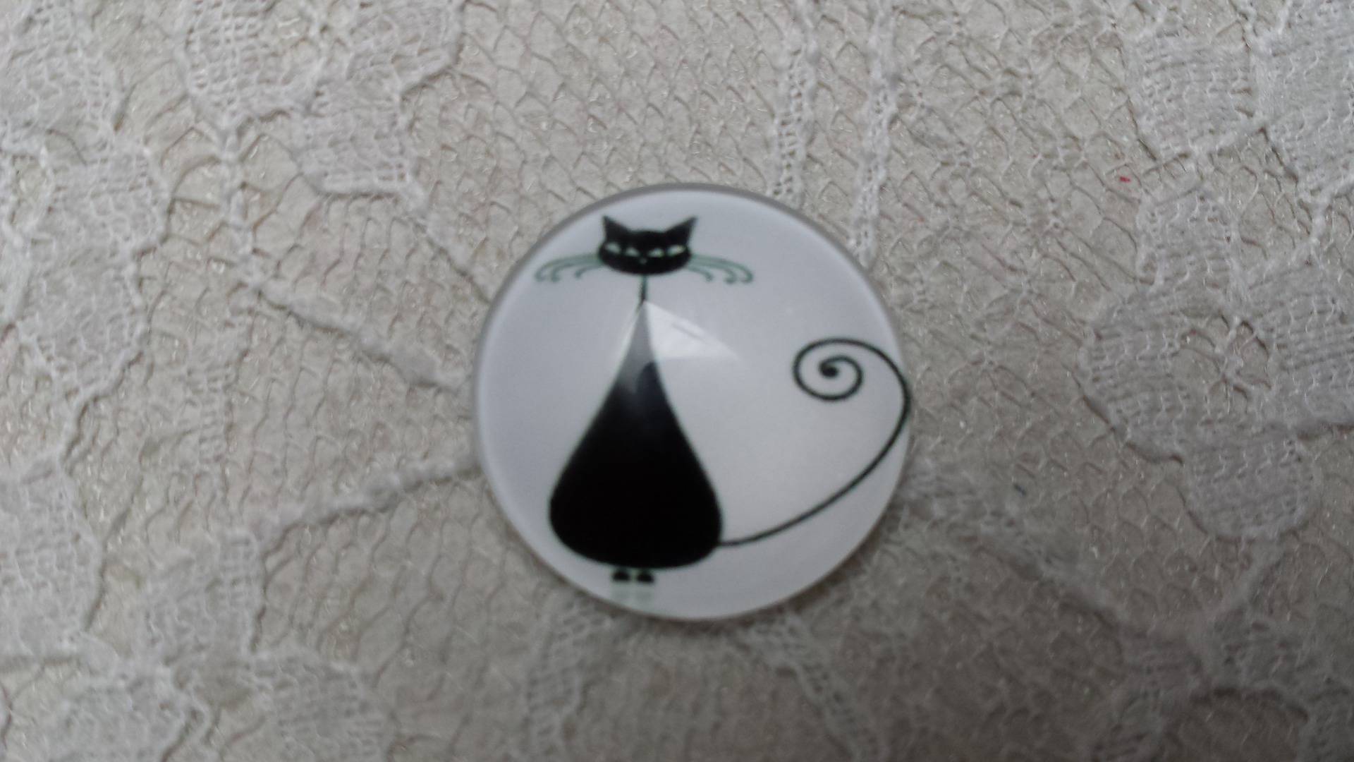 glazen cabochon rond 10mm cat 017 