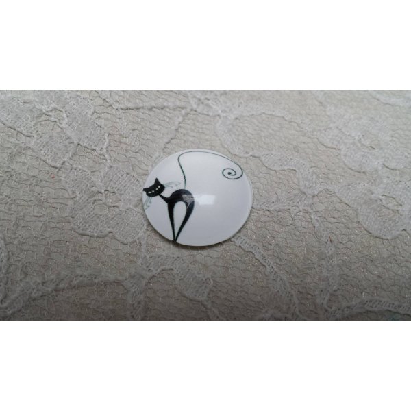 glazen cabochon rond 10mm cat 006 