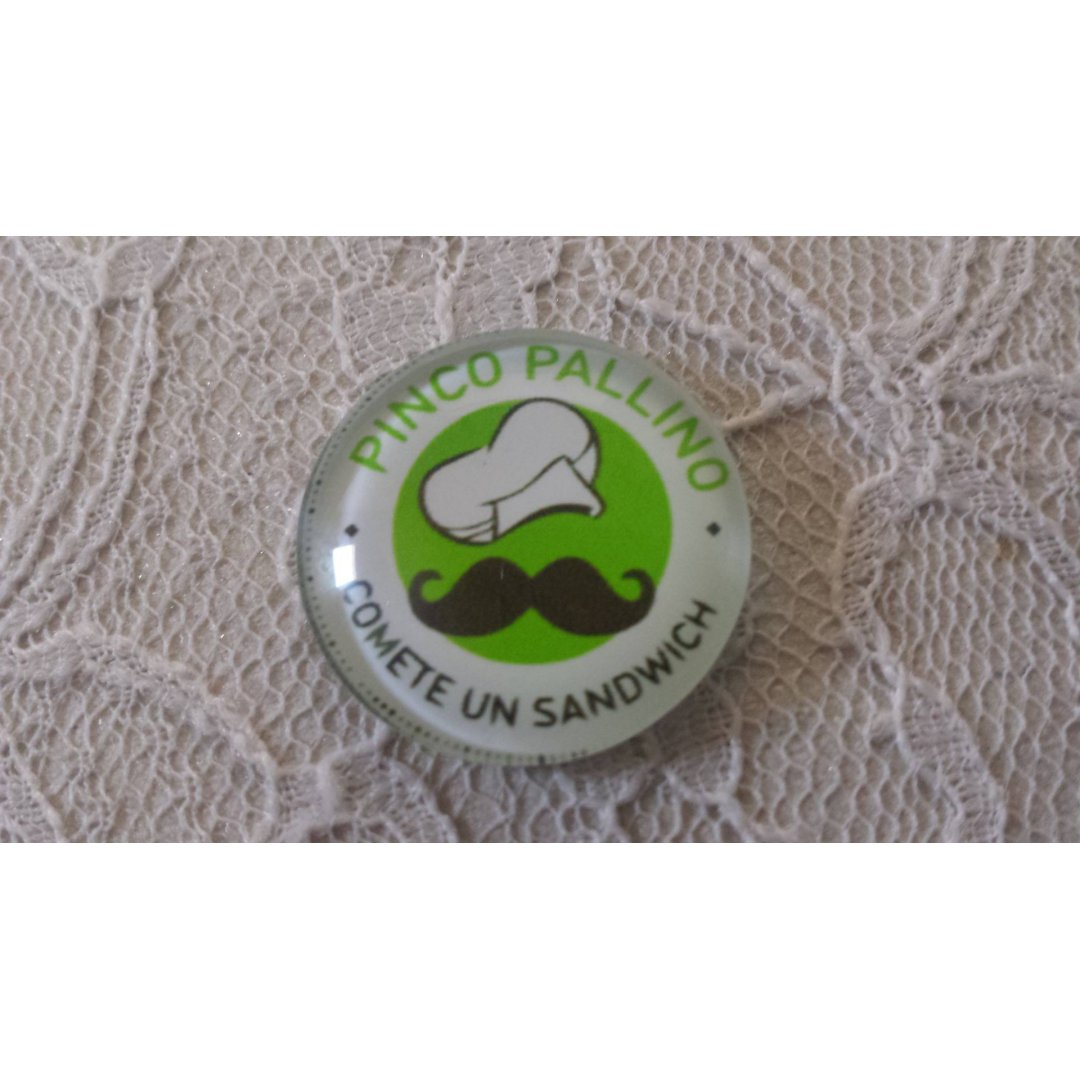 glazen cabochon rond 25mm snor 038 