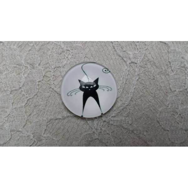 glazen cabochon rond 25mm cat 018 