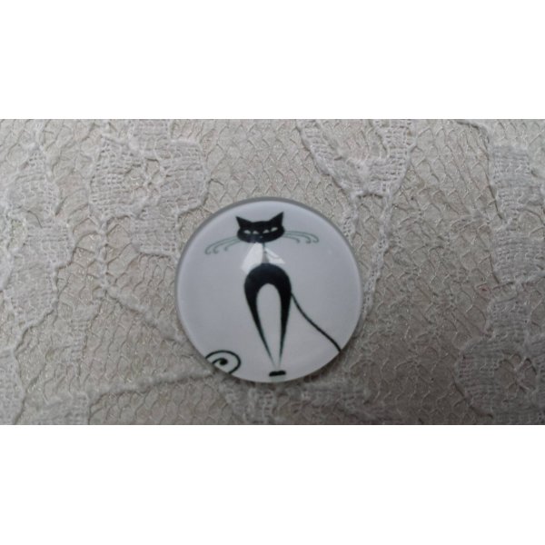 glazen cabochon rond 25mm cat 016 