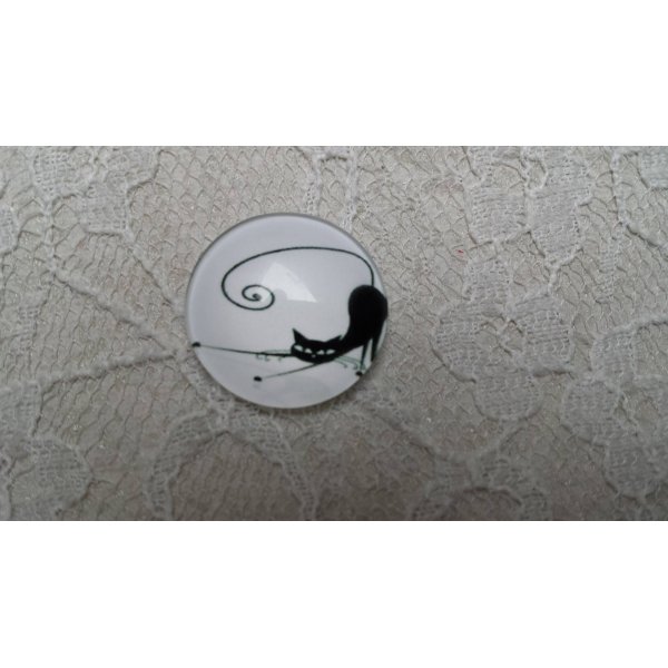 glazen cabochon rond 25mm cat 014 