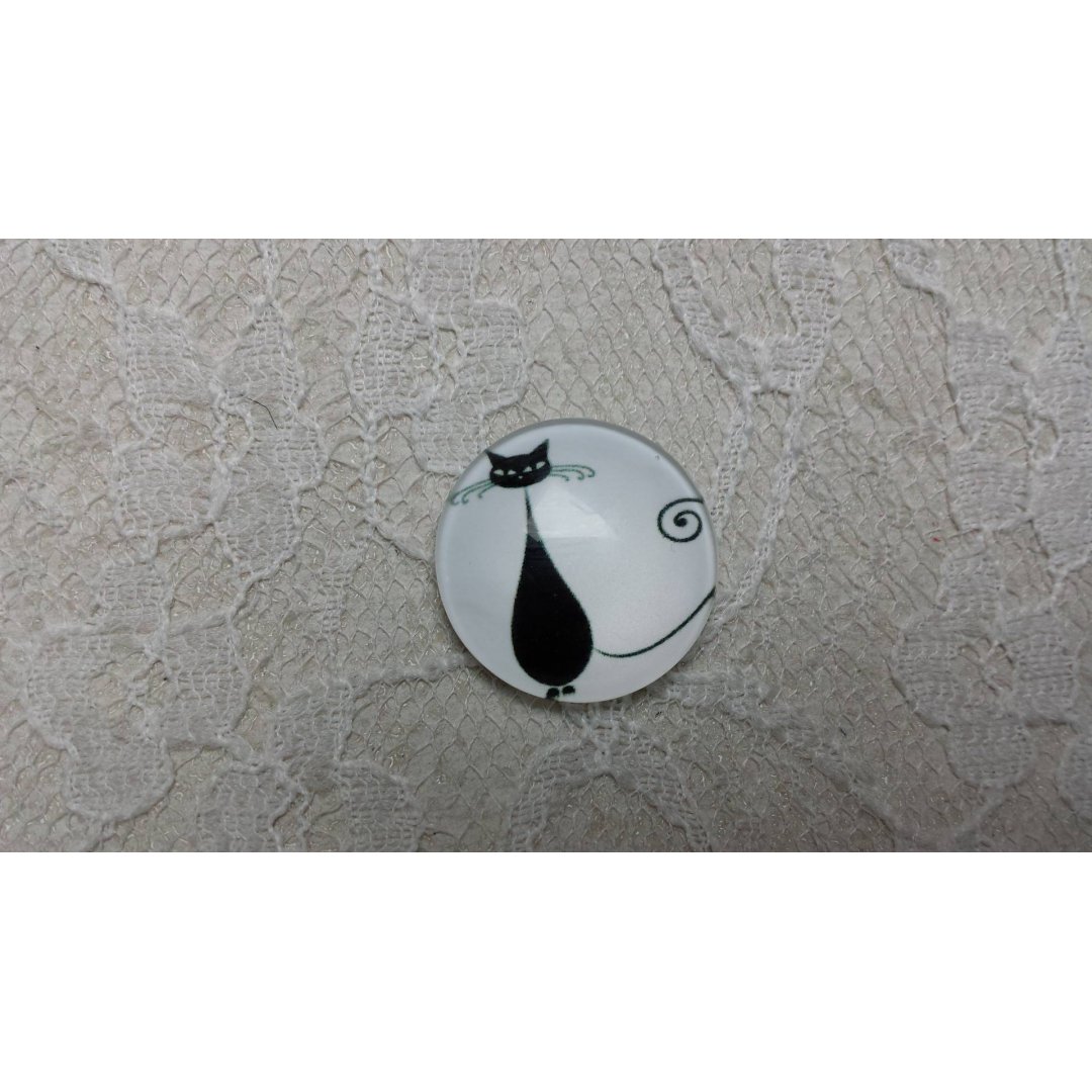 glazen cabochon rond 25mm cat 013 