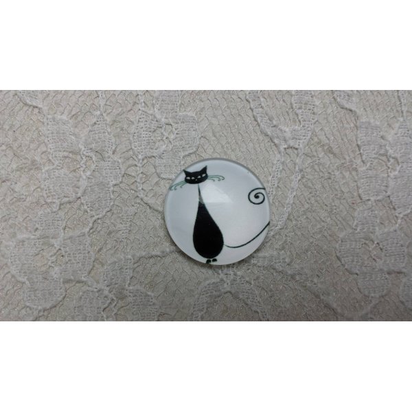 glazen cabochon rond 25mm cat 013 