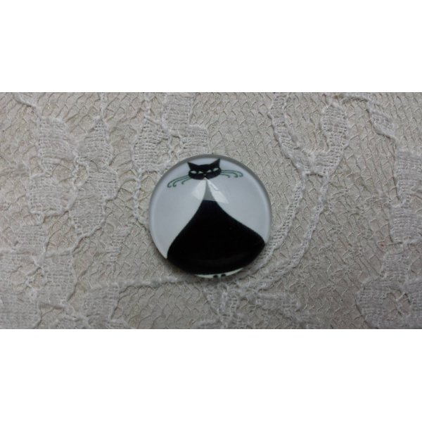 glazen cabochon rond 25mm cat 010 