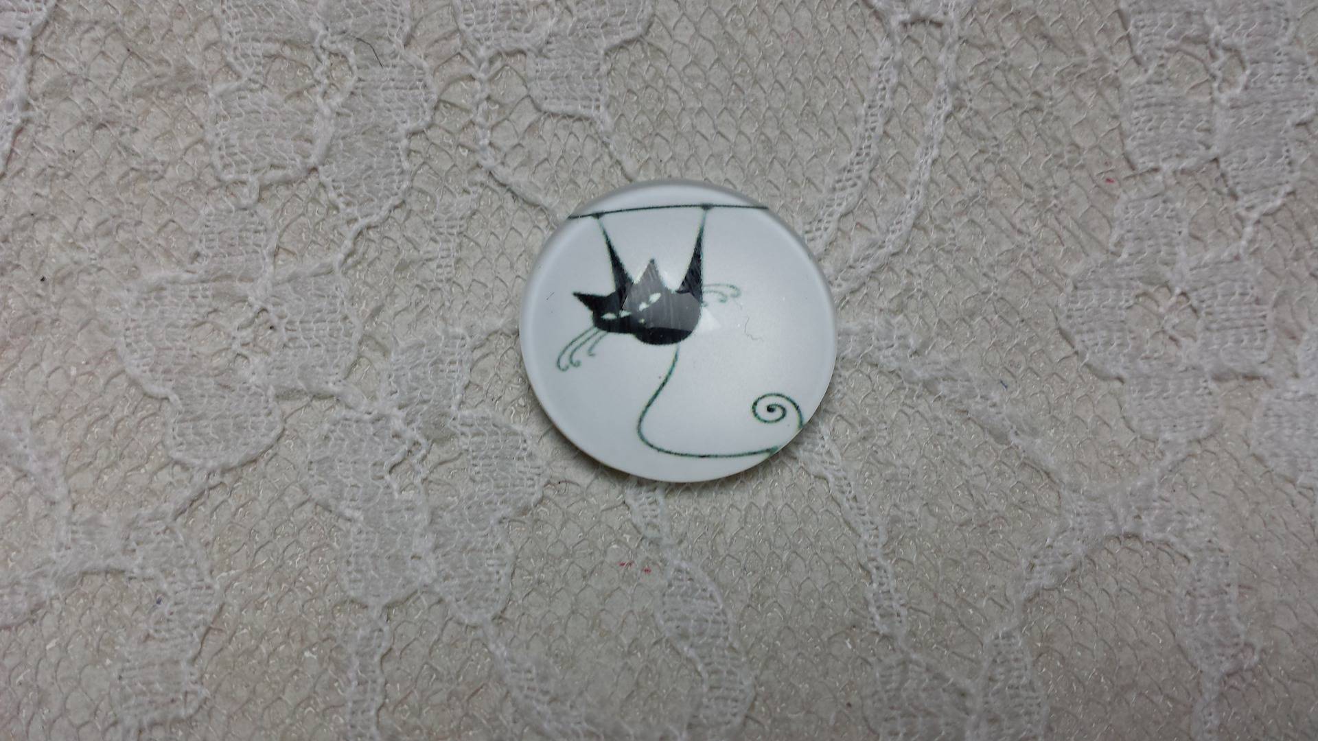 glazen cabochon rond 25mm cat 011 