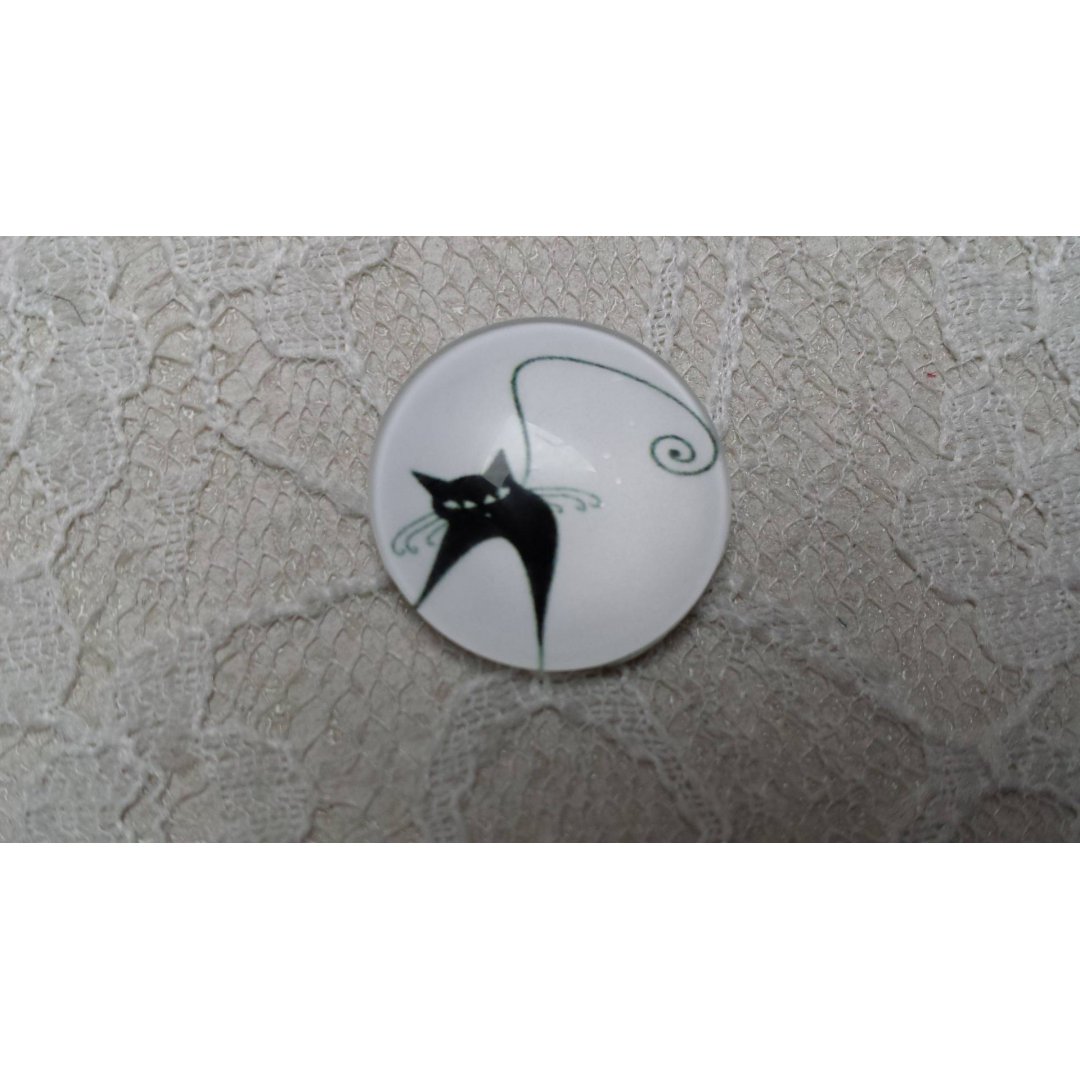 glazen cabochon rond 20mm cat 019 