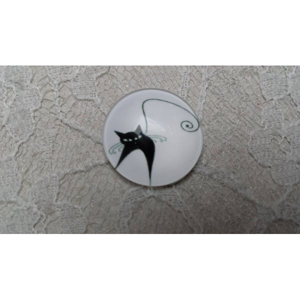glazen cabochon rond 20mm cat 019 