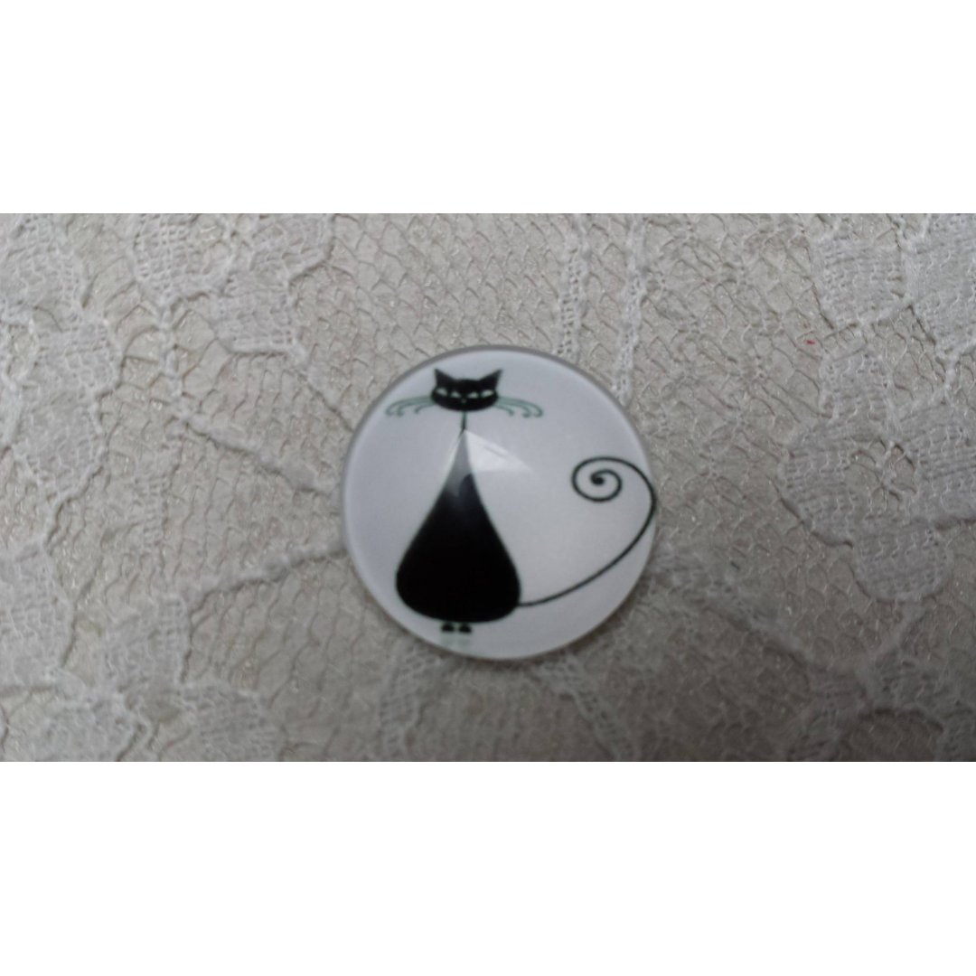 glazen cabochon rond 20mm cat 017 