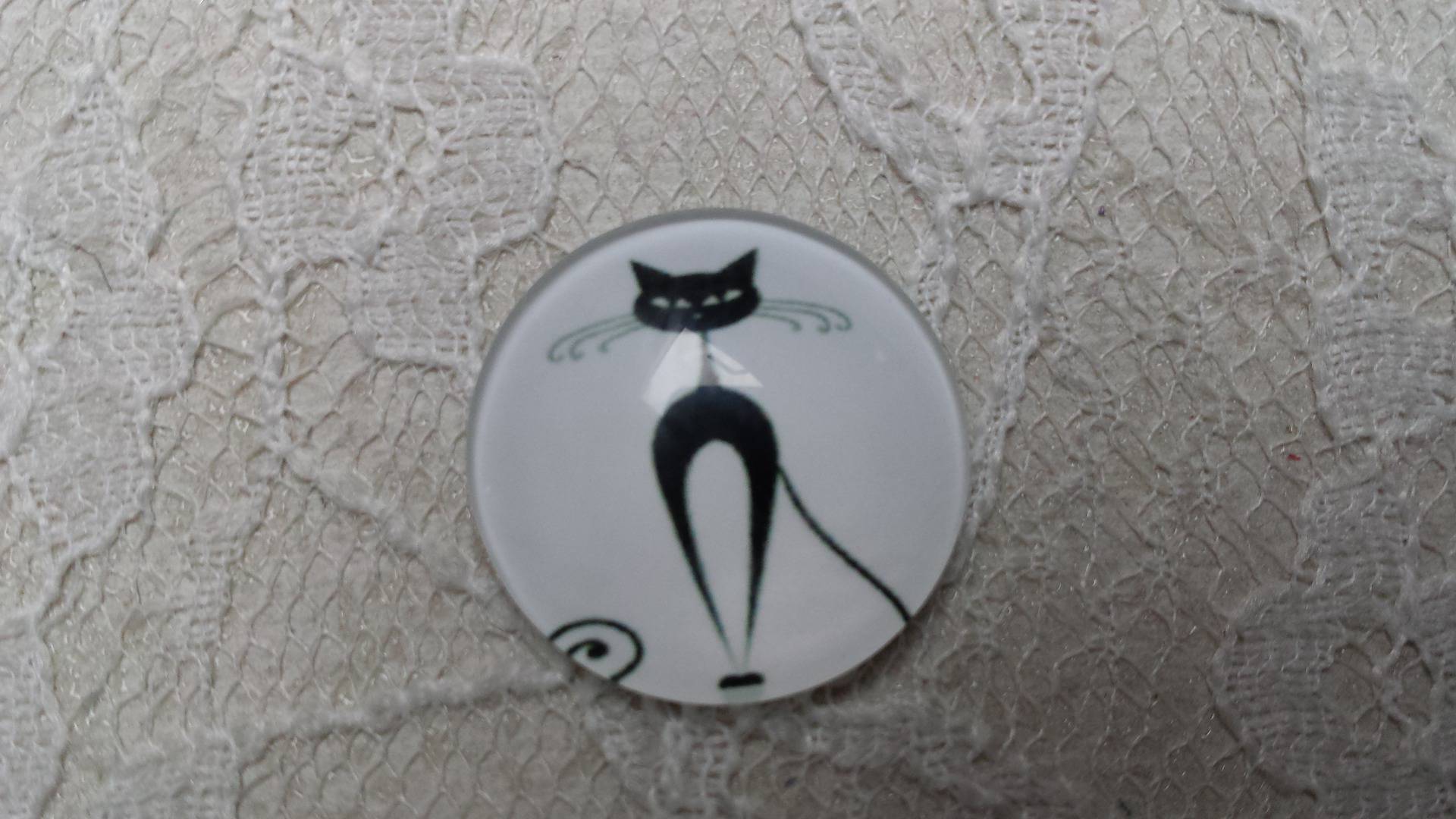 glazen cabochon rond 20mm cat 016 
