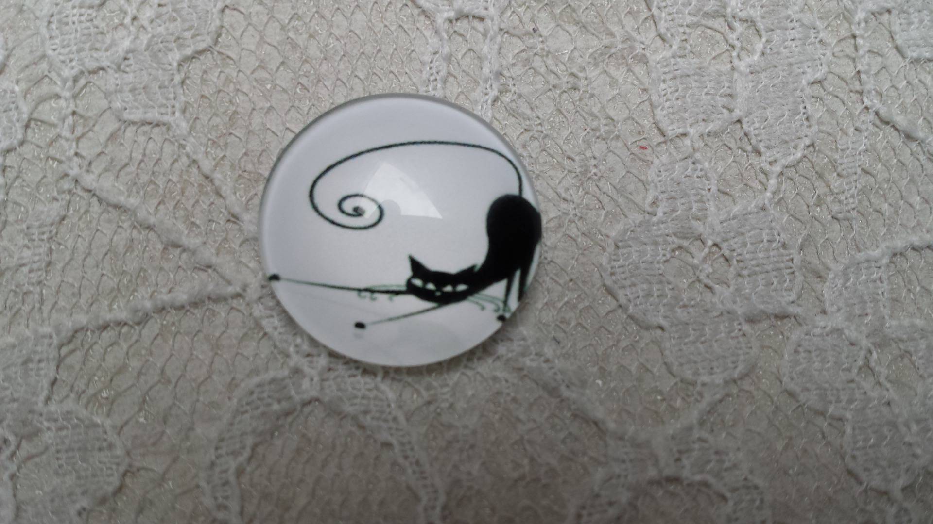 glazen cabochon rond 20mm cat 014 